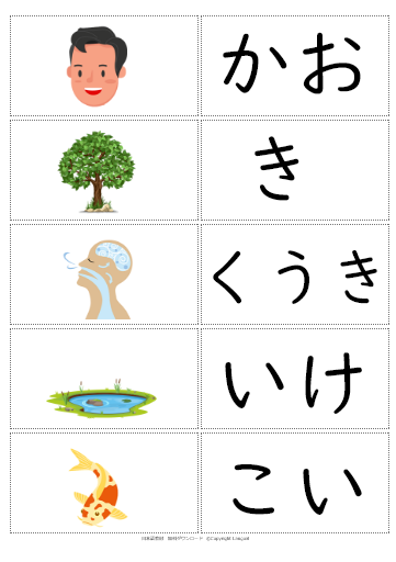 文字 ひらがなの練習カード 外国人向け Langoal
